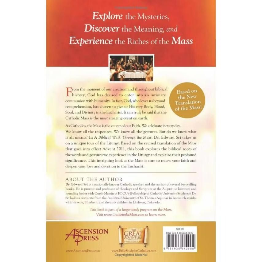A Biblical Walk Through The Mass by Edward Sri (Category: Religion Books) located in Quezon City. Submitted by rightyriko (Listing ID 1433265681, Image 2). Description: - "A Biblical Walk Through The Mass" by Edward Sri - Explores the meaning and significance of the Mass - Delves into the biblical roots of the Liturgy - Based on the revised Mass translation (Advent 2011) - Aims to deepen your love for the Eucharist.