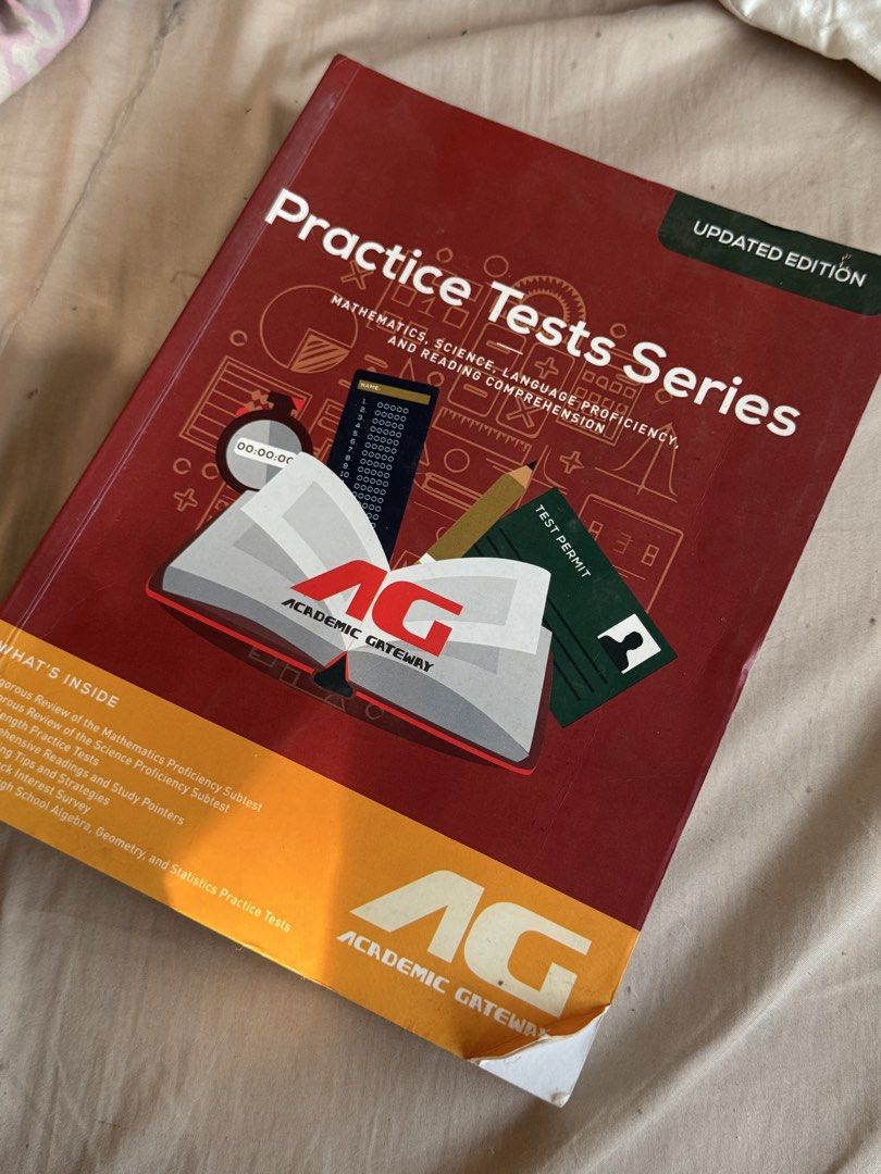Academic Gateway Practice Tests Series (Category: Textbooks) located in Manila. Submitted by boink.ka (Listing ID 1433290951, Image 2). Description: flaws: • i bought this book secondhand from fb marketplace, and it already had markings on it that aren’t removable. dm for more pics! to anyone taking the cets this year, i wish you nothing but the absolute best of luck! or if you just wanna learn for funzies or for future reference, have fuuuun!! .