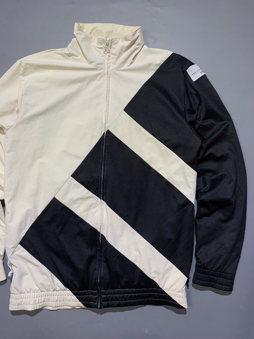 Adidas EQT TT BOLD Black White Jacket (Category: Coats, Jackets and Outerwear) located in Mabalacat. Submitted by thrift_trap (Listing ID 1433329860, Image 3). Description: Dimes: W20.5 x L27 (Size: S on tag) Condition: Good Issue (s): Minimal stains (See pics) Color rate: 9/10 Complete tags🏷️ Color may vary due lighting‼️.