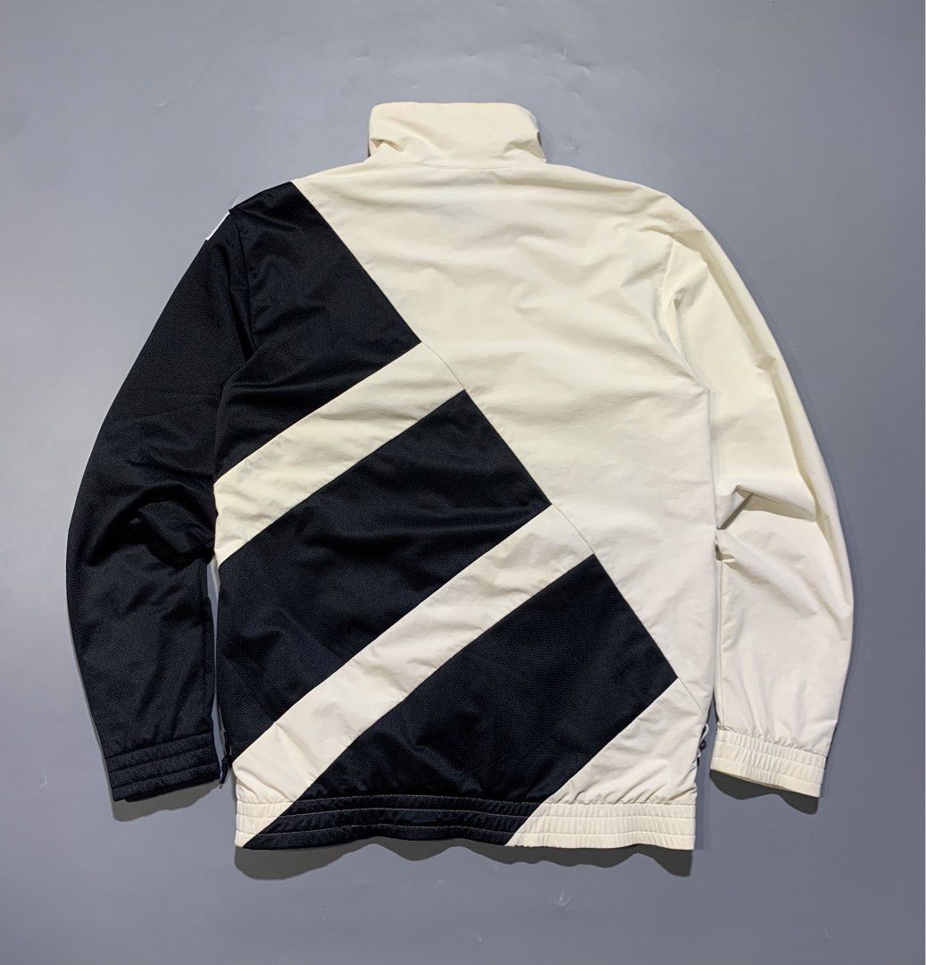 Adidas EQT TT BOLD Black White Jacket (Category: Coats, Jackets and Outerwear) located in Mabalacat. Submitted by thrift_trap (Listing ID 1433329860, Image 2). Description: Dimes: W20.5 x L27 (Size: S on tag) Condition: Good Issue (s): Minimal stains (See pics) Color rate: 9/10 Complete tags🏷️ Color may vary due lighting‼️.