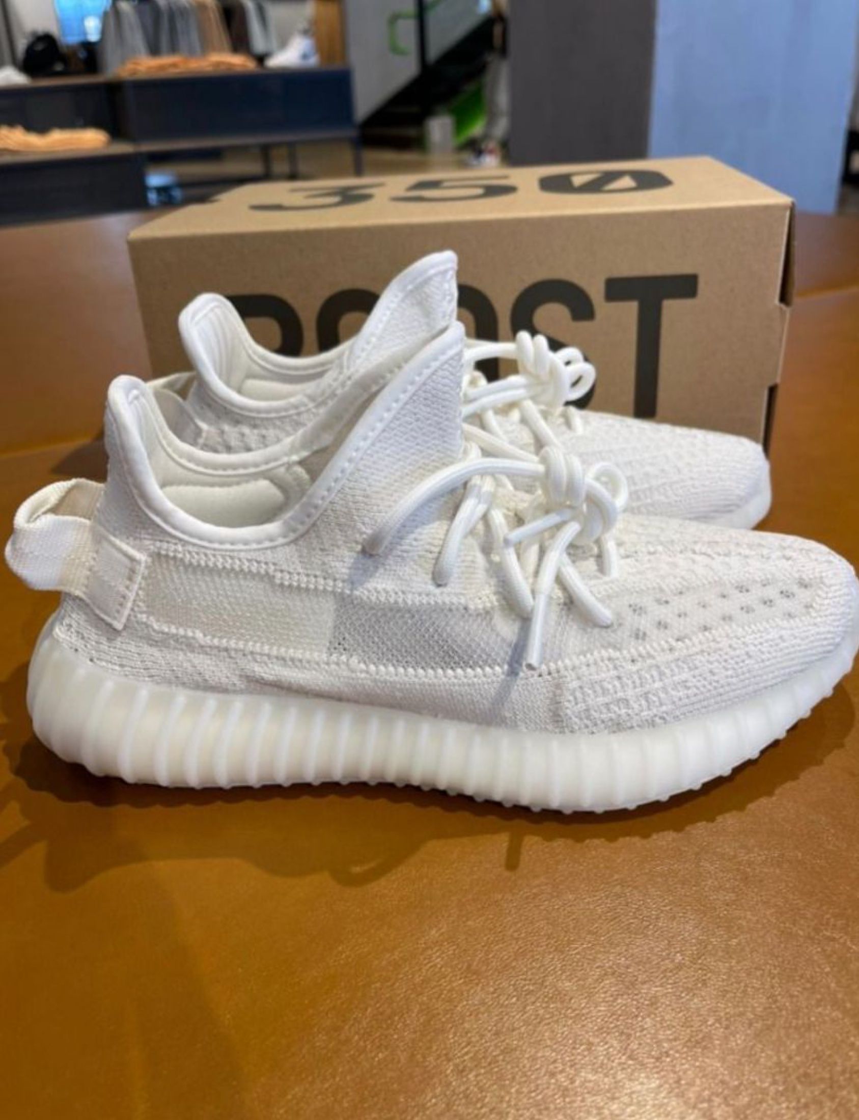 adidas originals Yeezy Boost 350 V2 Ice Cream Bone Fabric Shoes White (Category: Sneakers) located in Singapore. Submitted by coolforestyy (Listing ID 1433393853, Image 1). Description: ╔══════════════╗ Adidas Shop ╚══════════════╝ adidas originals Yeezy Boost 350 V2 Ice Cream Bone Fabric Shoes White • Brand New • Free Shipping • Cash on Delivery • 3-day Photo Confirm Chat for questions 💬.