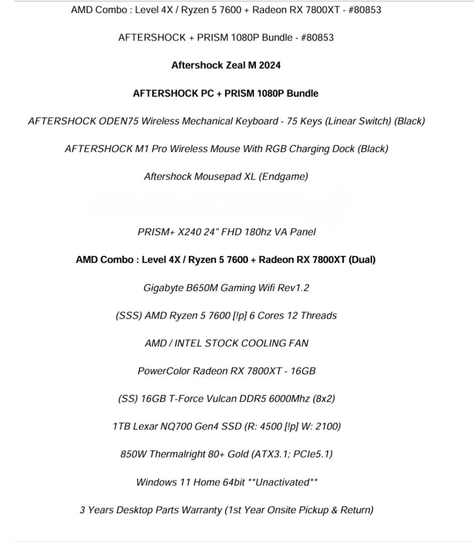 Aftershock PC + Prism+ 1080p Bundle436877791562321922