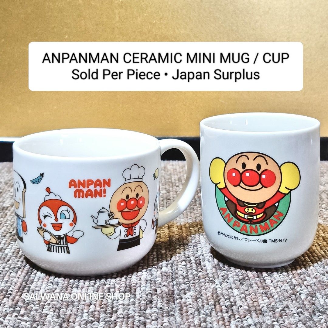 ANPANMAN CERAMIC MINI MUG / CUP • SOLD PER PIECE • JAPAN SURPLUS (Category: Coffee & Tea Tableware) located in Mabalacat. Submitted by salwanaonlineshop (Listing ID 1433297613, Image 1). Description: ANPANMAN CERAMIC MINI MUG / CUP • SOLD PER PIECE • JAPAN SURPLUS 🇯🇵 Like New 🇯🇵 Ceramic 🇯🇵 Small Size 🇯🇵 No issue 🇯🇵 Japan Source 🇯🇵 SOLD PER PIECE 🛒 Follow us on S.H.O.P.E.E and L.A.Z.A.D.A at SALWANA ONLINE SHOP for more rare, vintage,