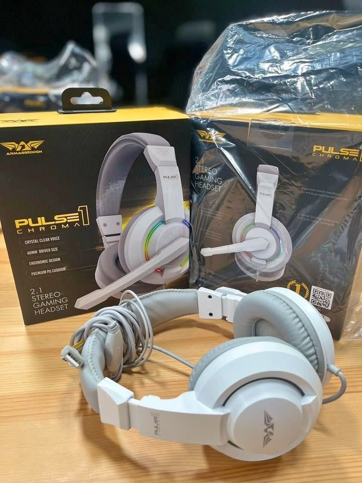 ARMAGGEDDON Pulse 1 Chroma Wired Gaming Headphone, Audio, Headphones ...