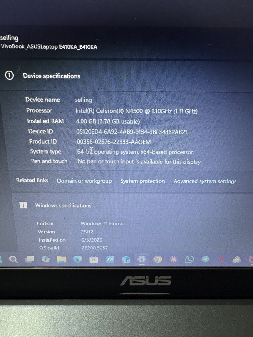 ASUS VivoBook E410K Laptop460392567869296642