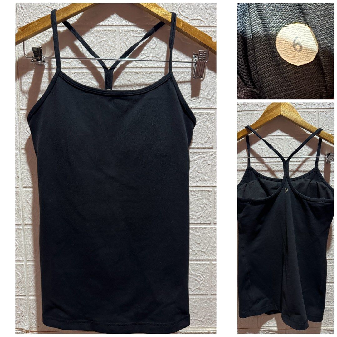 Auth. Lululemon Black Padded Tank_size 6_Euc (Category: Activewear) located in Marikina City. Submitted by gingeys_treasuretrove (Listing ID 1433386583, Image 1). Description: Auth. Lululemon Black Padded Tank_ size dot 6_Euc still in good condition No flaws Tags removed #carousave2026.