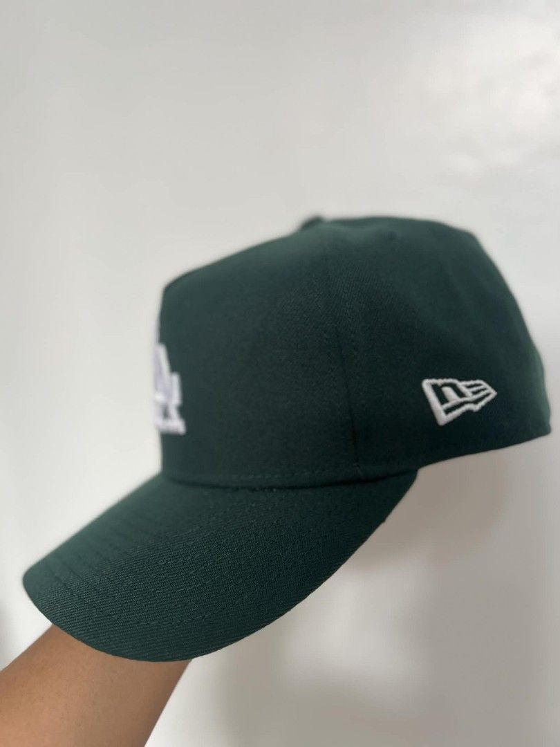 💯AUTHENTIC NEW ERA 9Fifty LA A frame Botanical Green (Category: Caps & Hats) located in Dinalupihan. Submitted by xavier_rivera (Listing ID 1433237305, Image 3). Description: - LA Dodgers cap - New Era 9Fifty LA A frame - Botanical Green with white logo - One size fits most - Used once .
