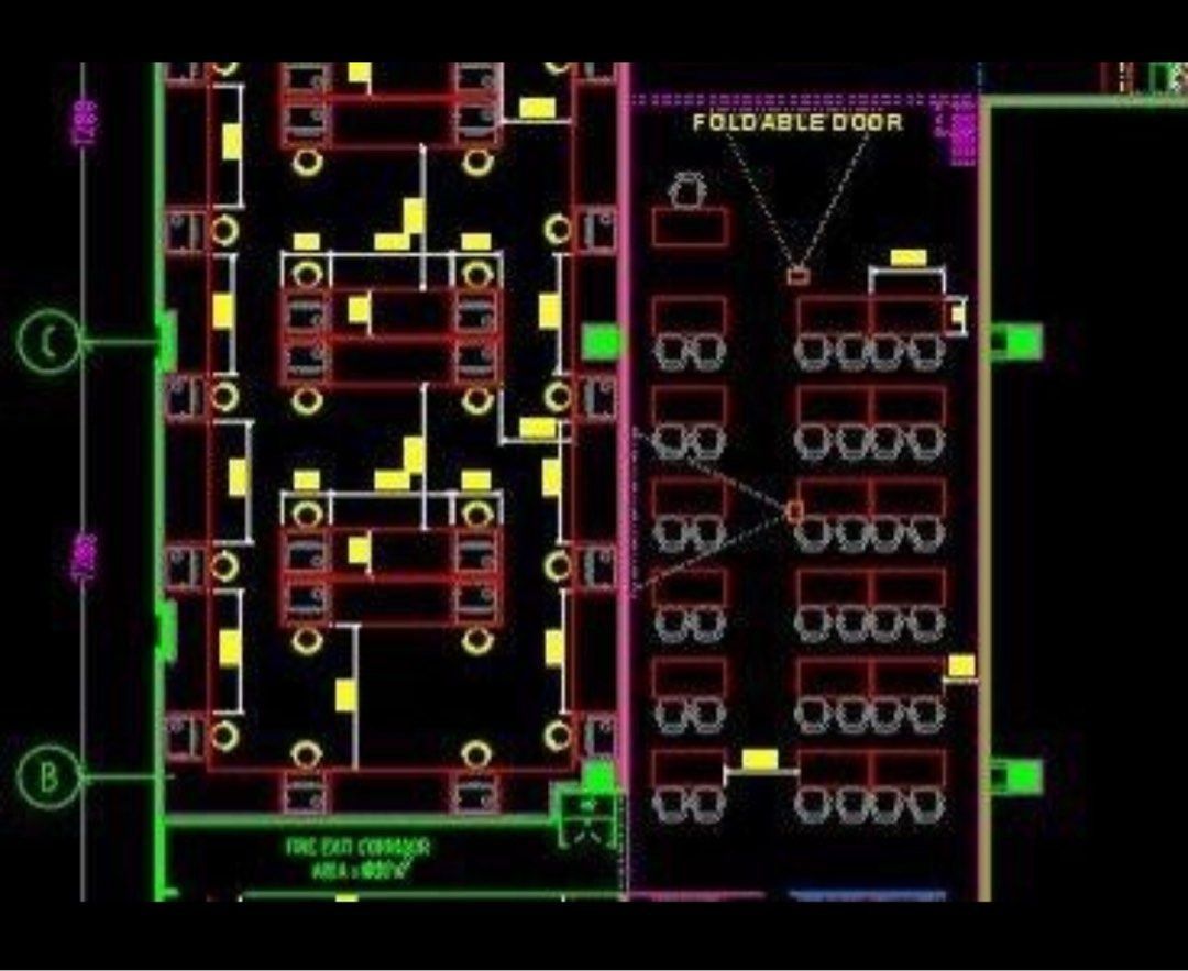 AUTO CAD SPACE PLANNING - Architectural Floor Plan - Office Layout ...