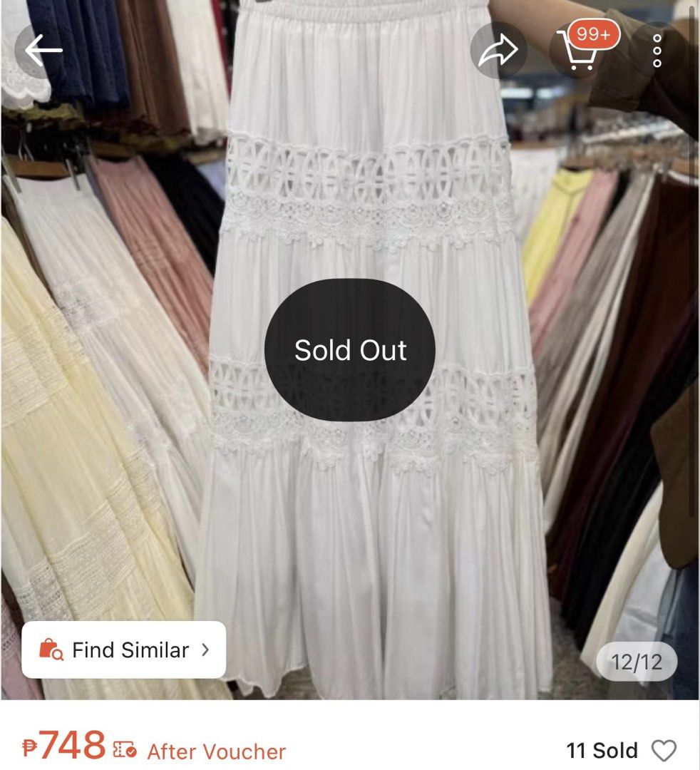 Beach Skirt and Top set (Category: Sets or Coordinates) located in Cavite. Submitted by summergirlglee (Listing ID 1433281095, Image 2). Description: Beach skirt bought for ₱700 (fits size 24 and above) White crop top bought from shein around ₱480 Buy as set for half the price ₱600 Used once only .