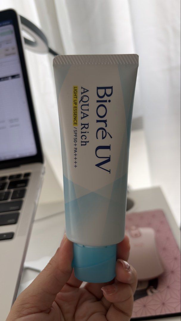 Biore UV aqua rich light up essence (Category: Face Care) located in Makati City. Submitted by ishspace (Listing ID 1433223100, Image 1). Description: Used twice only Bought physically in Japan April 2026 .