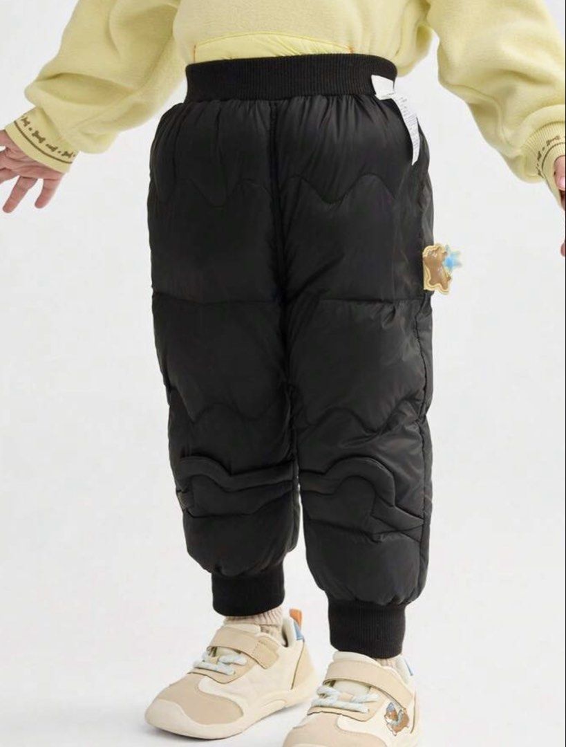 Black Padded Winter Pants for Kids (Category: Babies & Kids Fashion) located in Manila. Submitted by acbefgh (Listing ID 1433305094, Image 1). Description: 7T. Keep your little one warm with these black padded pants! Features an elastic waistband, ribbed cuffs, and a quilted design. Perfect for cold weather..