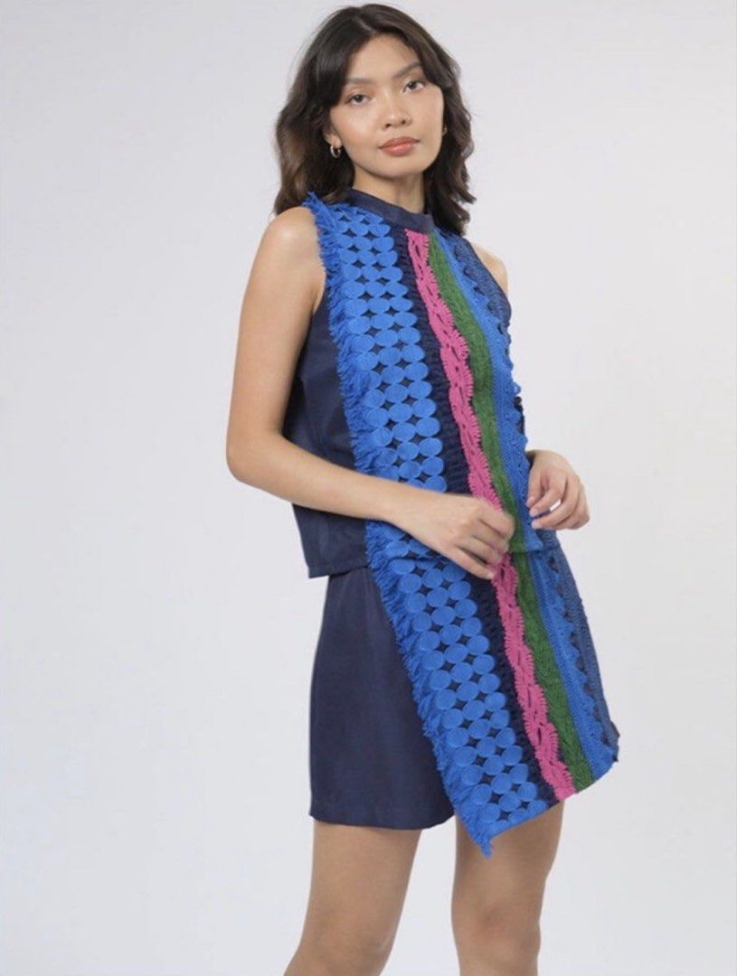 Plains and Prints Skort only (Category: Other Bottoms) located in Quezon City. Submitted by sdldeclutter (Listing ID 1433362496, Image 1). Description: - Stylish blue skort - features unique colorful accents. -simple, classic cut. - Comfortable fabric. - Ideal for a casual and chic look in warm weather..