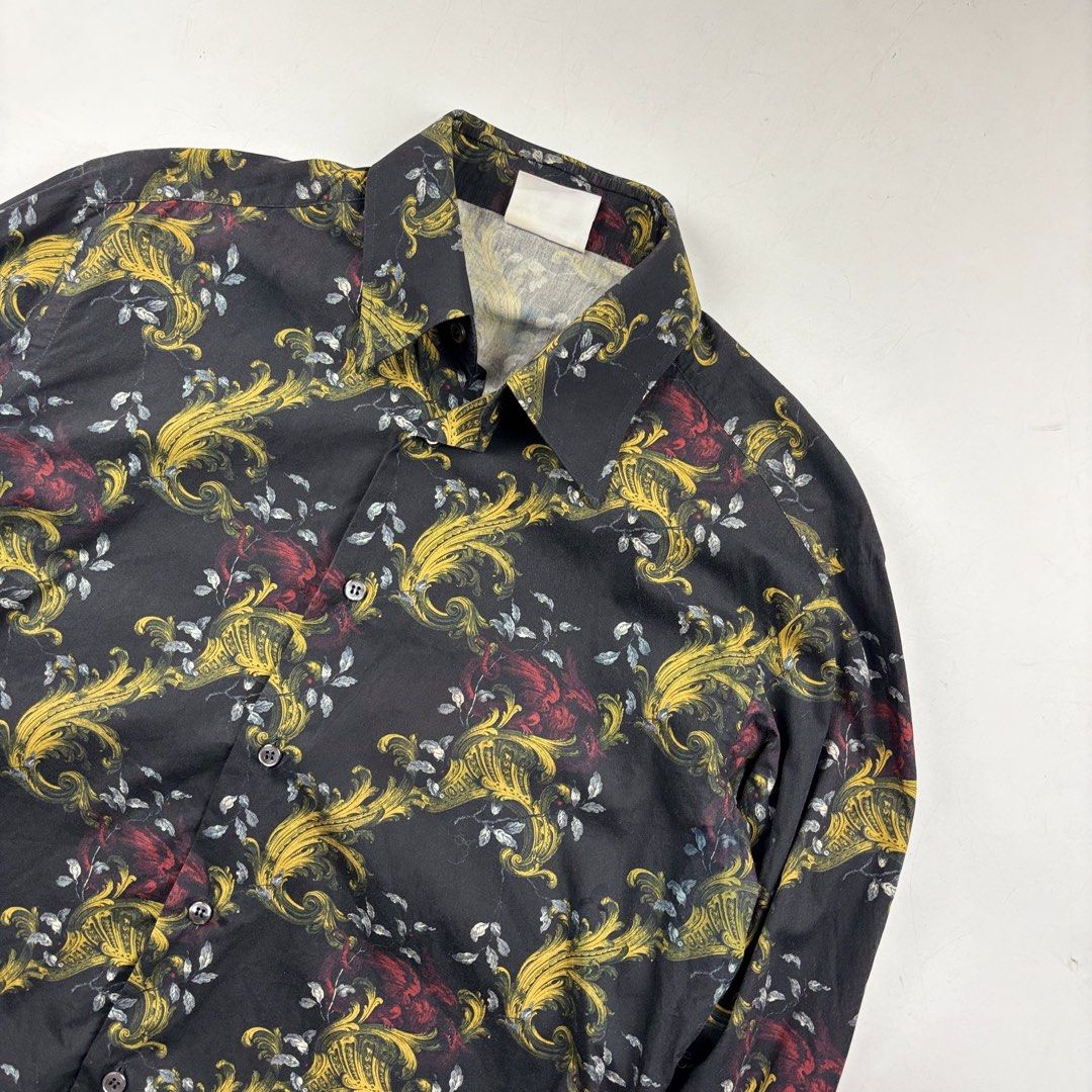 Brioni Printed Shirt (Category: Tshirts & Polo Shirts ) located in Makati City. Submitted by ragrepository (Listing ID 1433278773, Image 3). Description: Brioni Printed Shirt Length-28” Pit to pit- 21” Sleeves-25.5” Shoulder-18.5” Condition-9/10 Flaw-Minimal signs of wear .