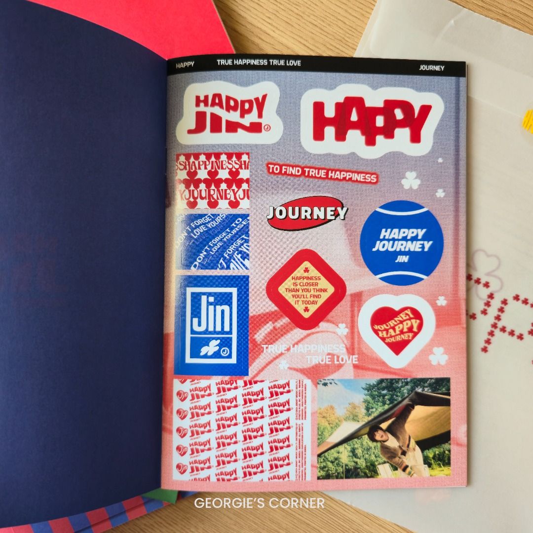 [BTS Jin] Happy (Journey) - Unsealed (Category: K-Wave Merchandise) located in Cebu City. Submitted by georgiescorner (Listing ID 1433329149, Image 3). Description: 📌 Inclusions: - Photobook - CD - Lyric Poster - Sticker Note - Folded Poster - 2 x PC 📌 Condition: Like New (Please manage expectations) 📌 RFS: Decluttering / downsizing collection. They need a new home 💜 💵 MOP: BPI / GoTyme / MariBank / GCash 🚚 MOD: LBC / J&T 🛵 Same-day Delive