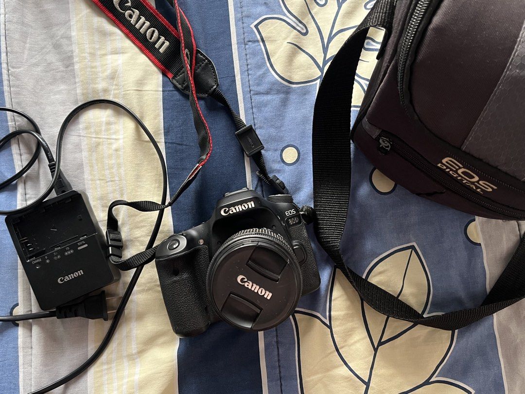 Canon EOS 80D (Category: Cameras) located in Cavite. Submitted by p4ndesal (Listing ID 1433325459, Image 1). Description: 10/10 Cosmetics 8/10 Battery needs upgrade, charges up to halfway only, but the rest is working perfectly :) - Includes lens cap, charger, and camera bag - Comes with neck strap - Ideal for photography enthusiasts and collectors RFS: need funds for upgrade.