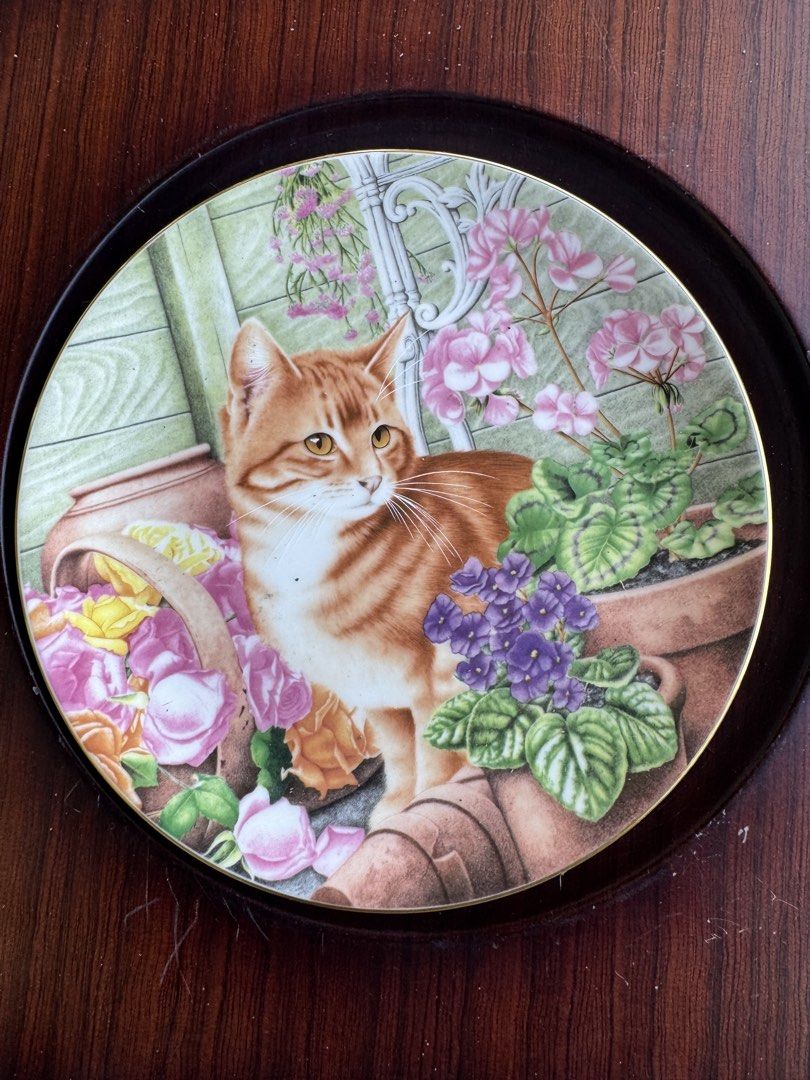 Cat deco plate made in England (Category: Dinnerware & Cutlery) located in Davao. Submitted by parteawares2 (Listing ID 1433251533, Image 1). Description: One piece cat deco plate made in England bone china coalport brand .