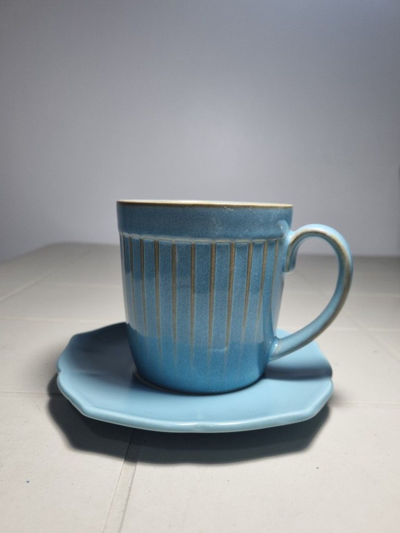 Ceramic Mug and Saucer set (mix and match) (Category: Coffee & Tea Tableware) located in Quezon City. Submitted by declutter_bugg (Listing ID 1433338907, Image 3). Description: Please see photos for items' condition (mug has stains, but still in good condition).