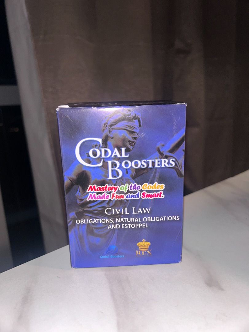 Codal Boosters: Civil Law (Obligations, Natural Obligations and ...