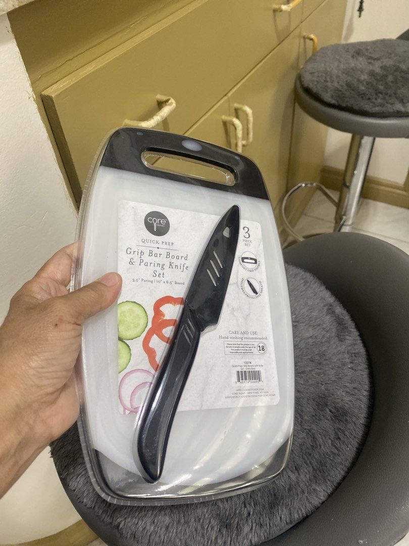 Core Home Quick Prep Grip Bar Board & Paring Knife Set (Category: Knives & Chopping Boards) located in Marikina City. Submitted by myprelovedcollectibles (Listing ID 1433261728, Image 3). Description: .