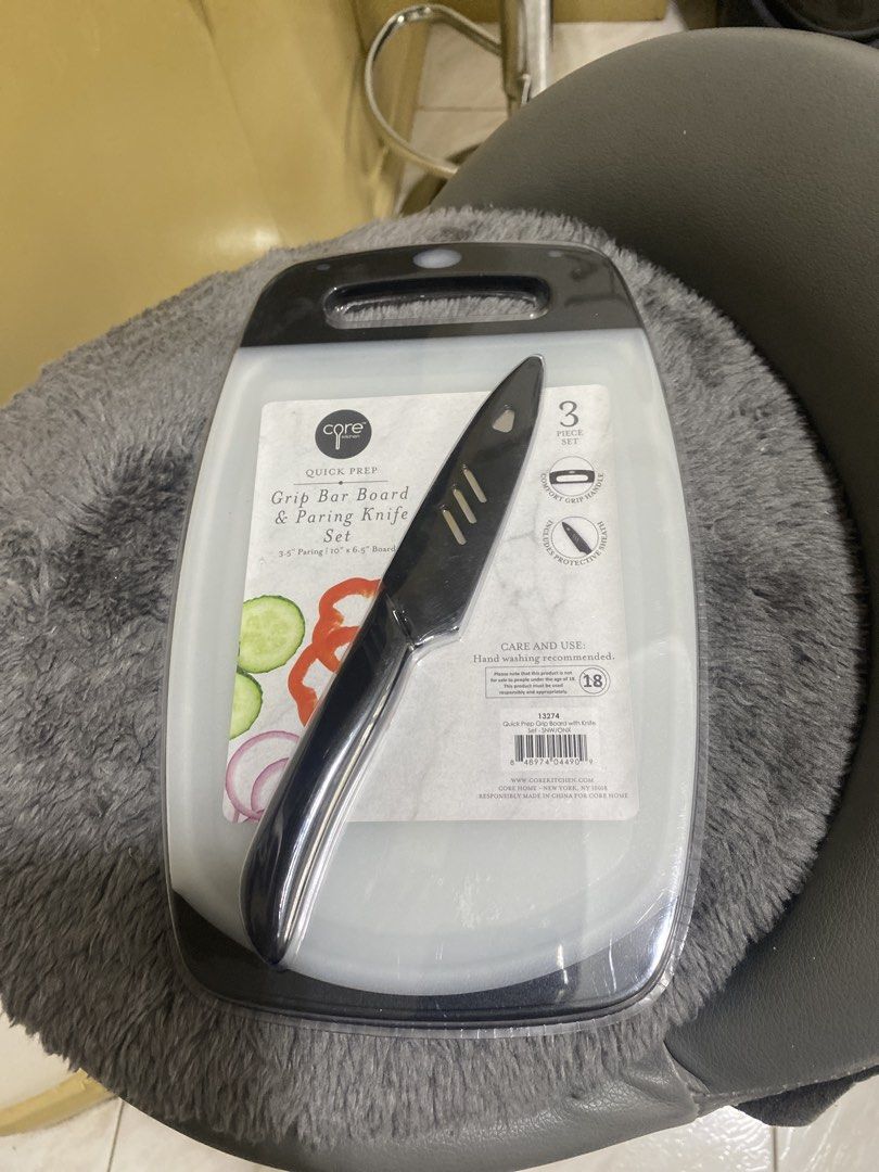 Core Home Quick Prep Grip Bar Board & Paring Knife Set (Category: Knives & Chopping Boards) located in Marikina City. Submitted by myprelovedcollectibles (Listing ID 1433261728, Image 1). Description: .