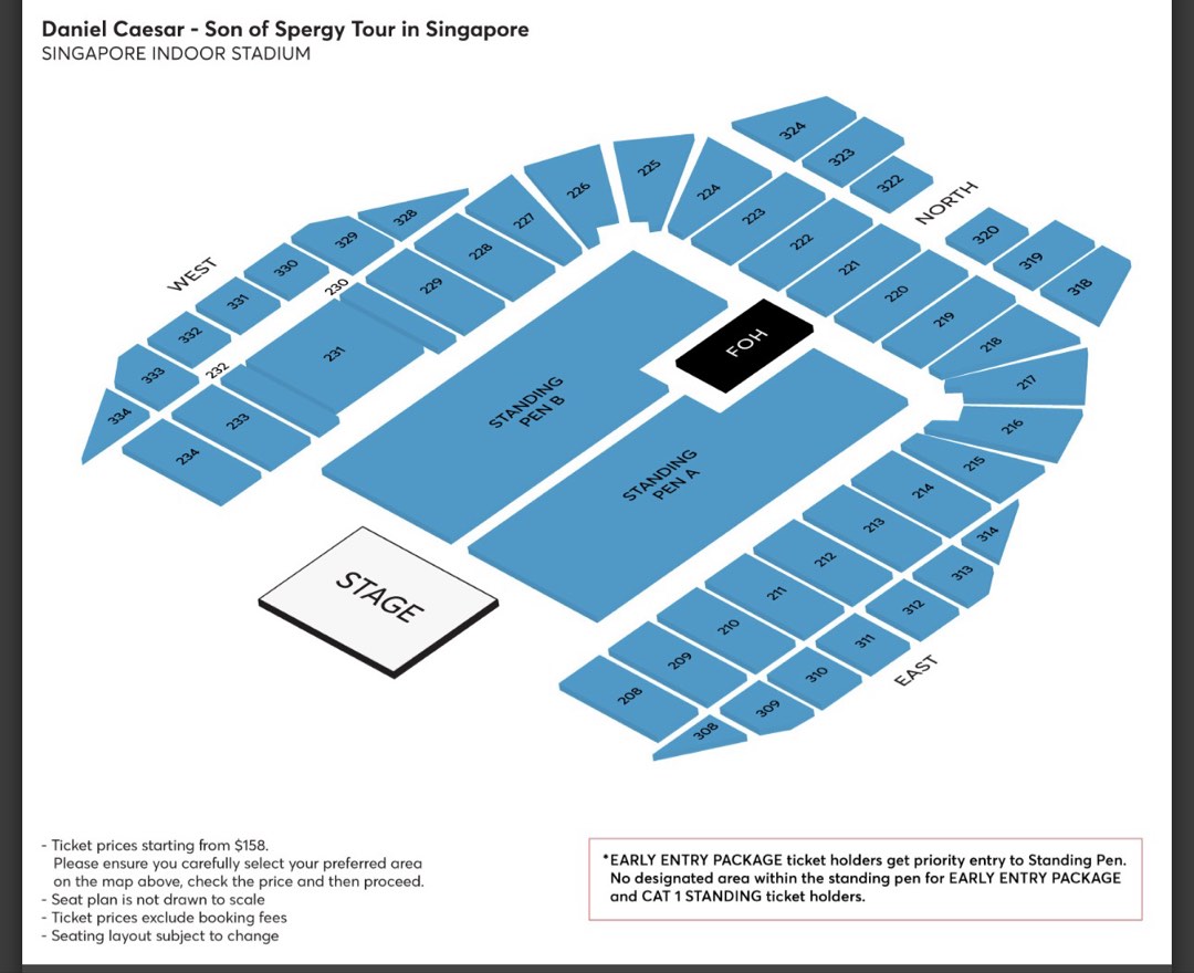 Daniel Caesar - VIP Standing Pen B, Tickets & Vouchers, Event Tickets ...