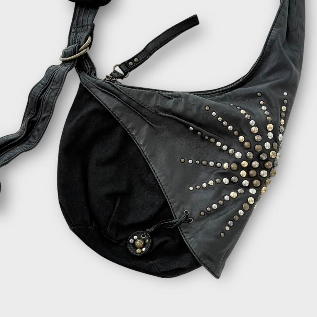 DIESEL Archive leather studs shoulderbag 【公式通販】