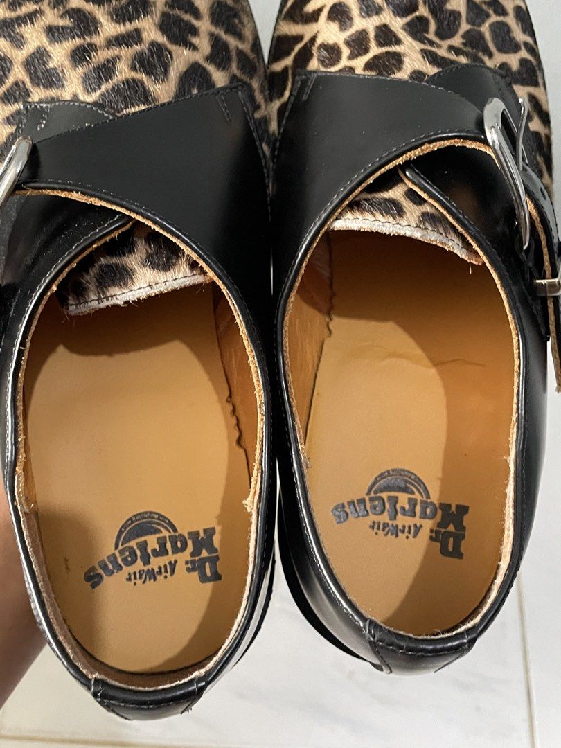 Dr Martens - Hawley Monk Strap Shoe (Category: Casual Shoes) located in Iloilo. Submitted by lux.buyerandseller18_ (Listing ID 1433265361, Image 3). Description: - Dr. Martens Hawley shoes - Unique leopard print design - Black leather upper - Buckle closure - Classic Dr. Martens sole - Size: UK 8 / USM 9 / EUR 42 / USL 10 - Made in Vietnam.