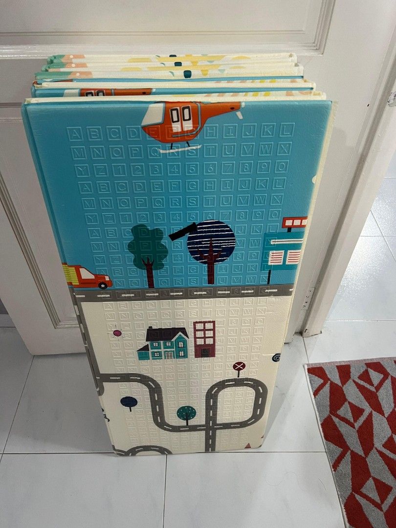 Foldable Play Mat - Road and Alphabet Design, Babies & Kids, Infant ...