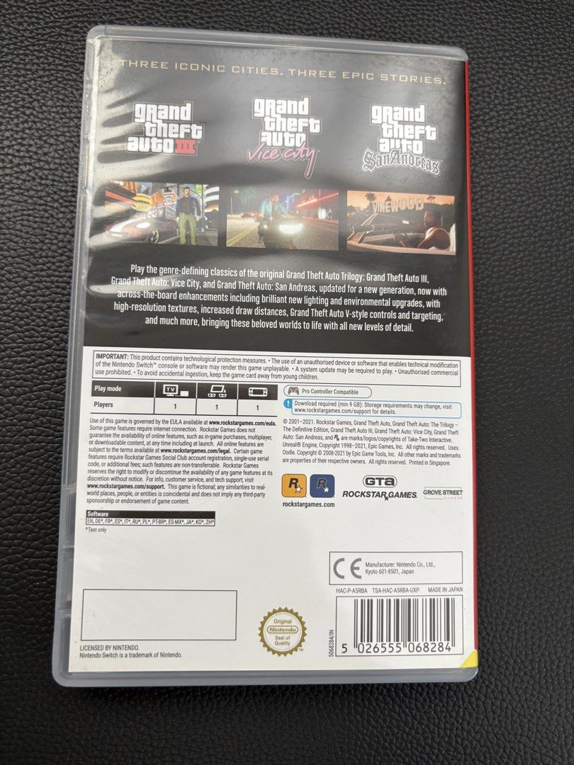GTA The Trilogy (Category: Nintendo) located in Manila. Submitted by mabcast28 (Listing ID 1433243000, Image 3). Description: Loc: Paco, Manila / Biñan, Laguna.