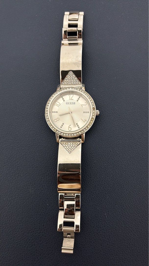GUESS ladies watch with crystals (Category: Women's Watches) located in Pasig City. Submitted by bmdboutique (Listing ID 1433208403, Image 2). Description: * complete crystals (but minor discoloration for some).