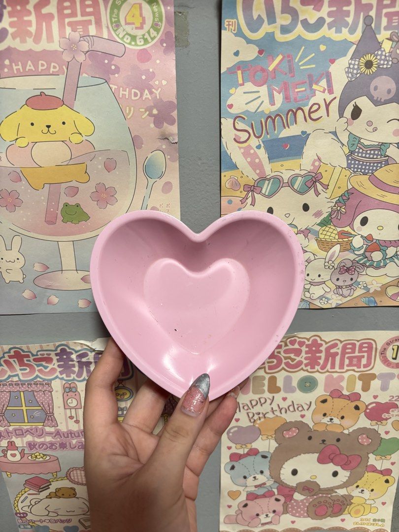 Heart Pink Small Plate Trinkets Dish (Category: Home Improvement Tools & Accessories) located in Muntinlupa City. Submitted by matchalinlin (Listing ID 1433267505, Image 1). Description: .