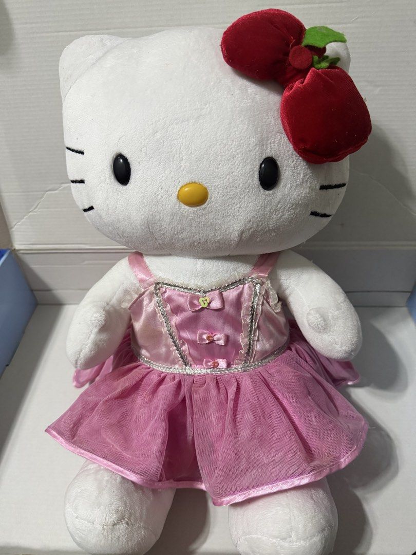 Hello Kitty Bab 1 (Category: Plushies & Soft Toys) located in Makati City. Submitted by prelovedkitty13 (Listing ID 1433322653, Image 3). Description: - Cute Kitty plush toy. - Features a pink dress and red bow. - Soft and cuddly design. - Perfect for Kitty collectors. - Ideal gift for someone special..