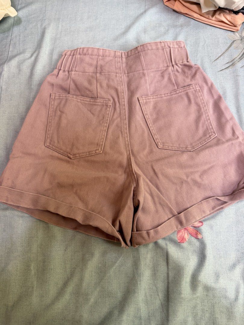 High-Waisted Shorts - Size 26 Purple (Category: Shorts) located in Cebu City. Submitted by hellomolly_ (Listing ID 1433349483, Image 3). Description: - MyStyle Topfeeling high-waisted shorts - Size 26 - Dusty rose color purple violet - Cebu based - thick high quality.