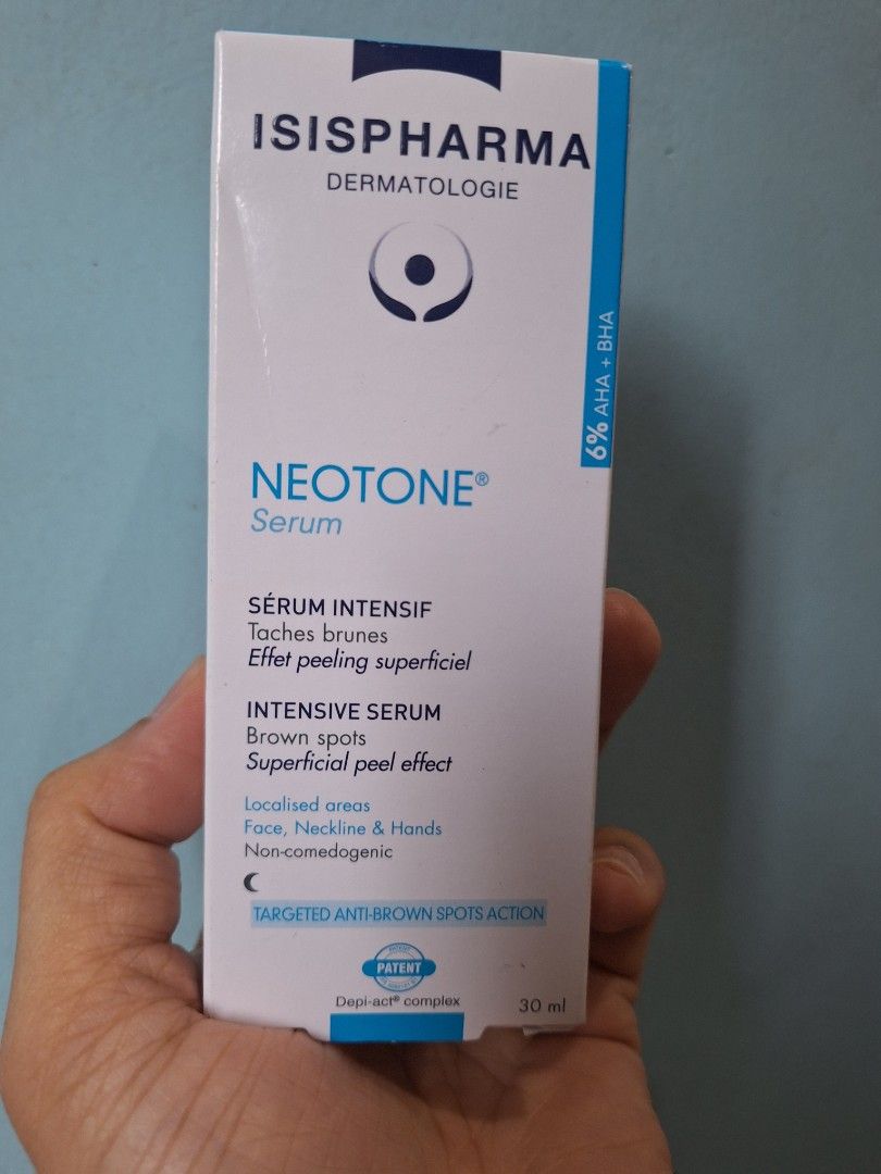 Isispharma Neotone Serum (Category: Face Care) located in Taguig. Submitted by 1stdibs (Listing ID 1433393900, Image 1). Description: Neotone Night Serum used to lighten acne marks melasma and general pigmentation.
