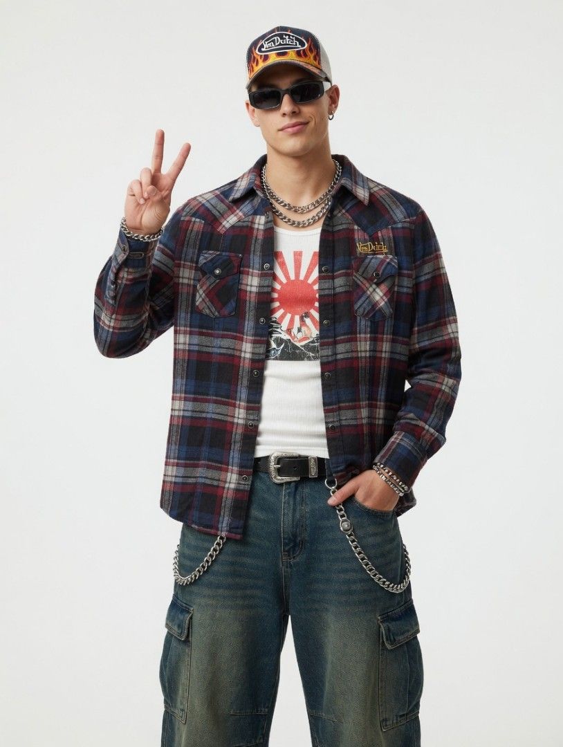 Dutch Americana Kemeja Vondutch Americana y2k style not stone island barbour cp company ...