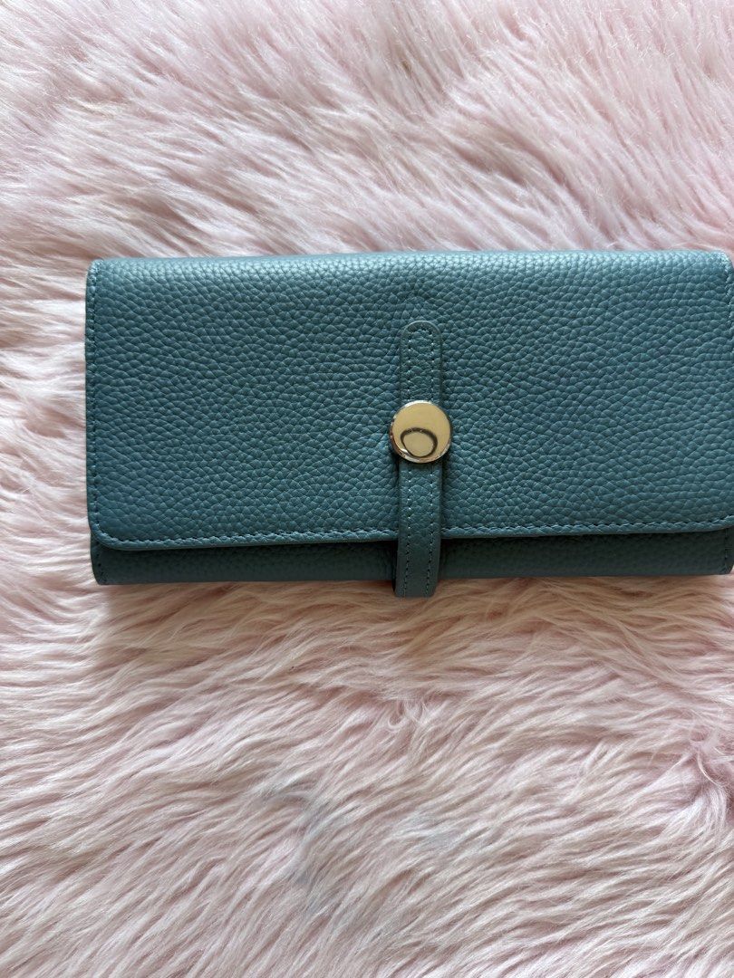 Lake Blue long wallet (Category: Luxury Bags & Wallets) located in Cavite. Submitted by mojacky (Listing ID 1433225119, Image 1). Description: Soft genuine leather.