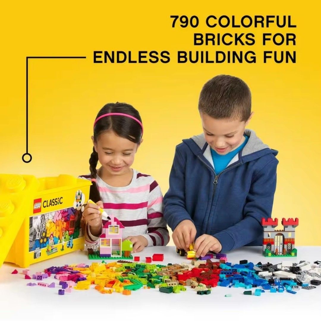 LEGO Classic 10698 Large Creative Brick Box (790 Pieces) (Category: Lego & Building Sets) located in Manila. Submitted by deserve_moto_ (Listing ID 1433222501, Image 3). Description: LEGO Classic 10698 Large Creative Brick Box (790 Pieces), Building Blocks, Toys for Kids, Gift Original Price: ₱4,499.75 Sale Price: ₱3,200.00 Complete set with the storage box. Mint condition. Within or Outside Metro Manila: ✅ Direct J&T ❗️Payment via GCash or Bank 