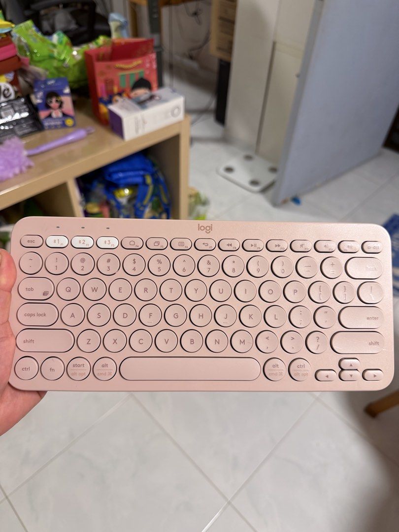 Logitech K380 Wireless Keyboard - Pink460400573431818240