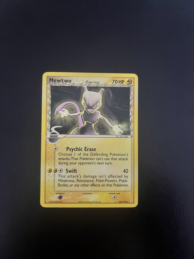 [LP] Mewtwo delta series electric type 24/110 English mid era vintage ...