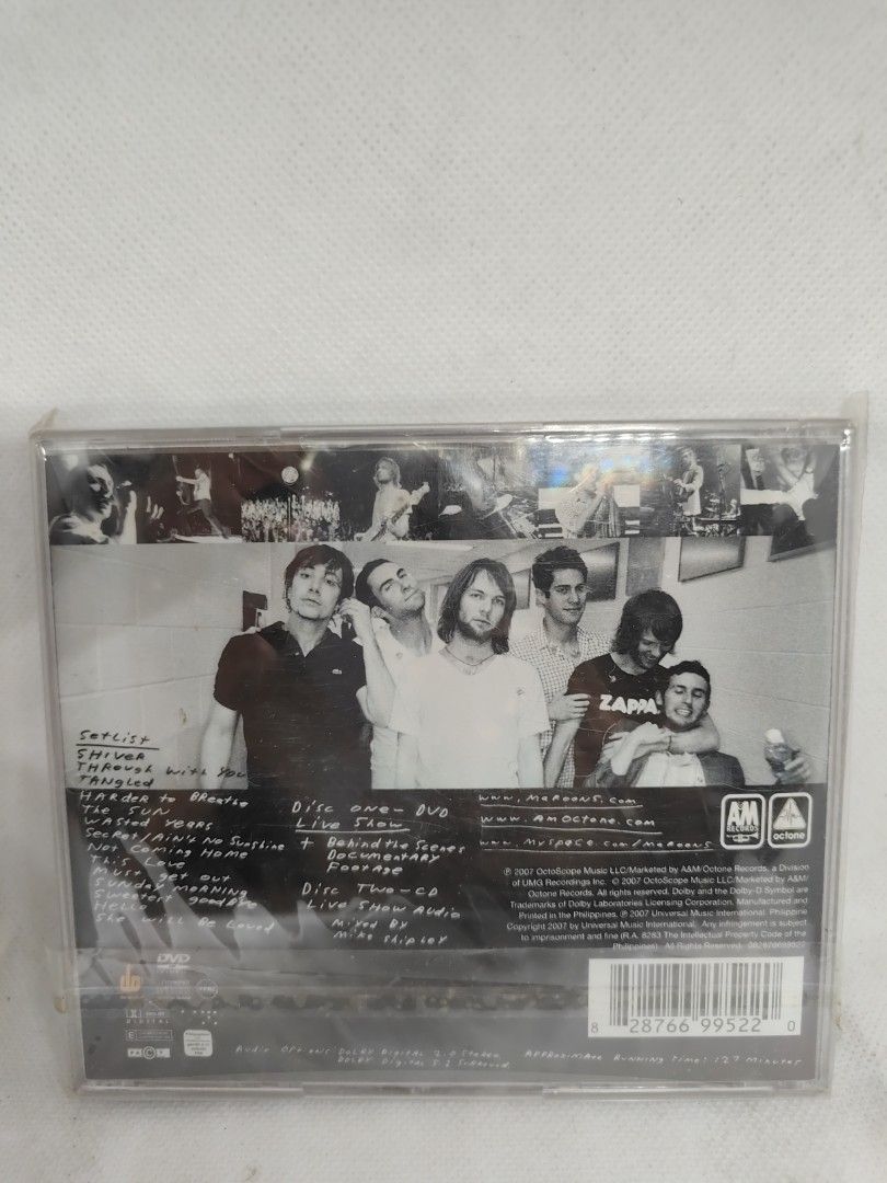 MAROON 5- LIVE FRIDAY THE 13TH (CD DVD) (Category: CDs & DVDs) located in Manila. Submitted by musiccdshopnew (Listing ID 1433239545, Image 2). Description: .
