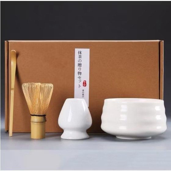Matcha Tea Ceremony Set (Category: Coffee & Tea Tableware) located in Binan City. Submitted by jdshoppee (Listing ID 1433233301, Image 1). Description: - Complete Matcha Tea Ceremony Set - Includes: - Matcha Bowl (12.7cm x 7cm, 580ml) - Bamboo Whisk (6.5cm x 11.2cm) - Whisk Holder (6.5cm x 7cm) - Bamboo Scoop (18cm) - Comes in a box - Ideal for gifting or personal enjoyment.