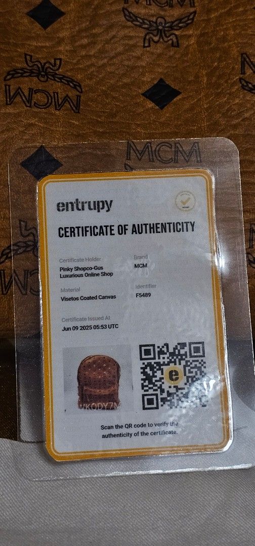 MCM Stark Backpack Cognac Visetos Large (Category: Luxury Bags & Wallets) located in Cebu City. Submitted by dg_enterprise (Listing ID 1433343397, Image 3). Description: - Authentic MCM Stark backpack - Cognac Visetos leather - Iconic MCM logo pattern - Includes Certificate of Authenticity - Spacious main compartment - Interior pocket - Exterior front pocket with zipper - Adjustable shoulder straps.