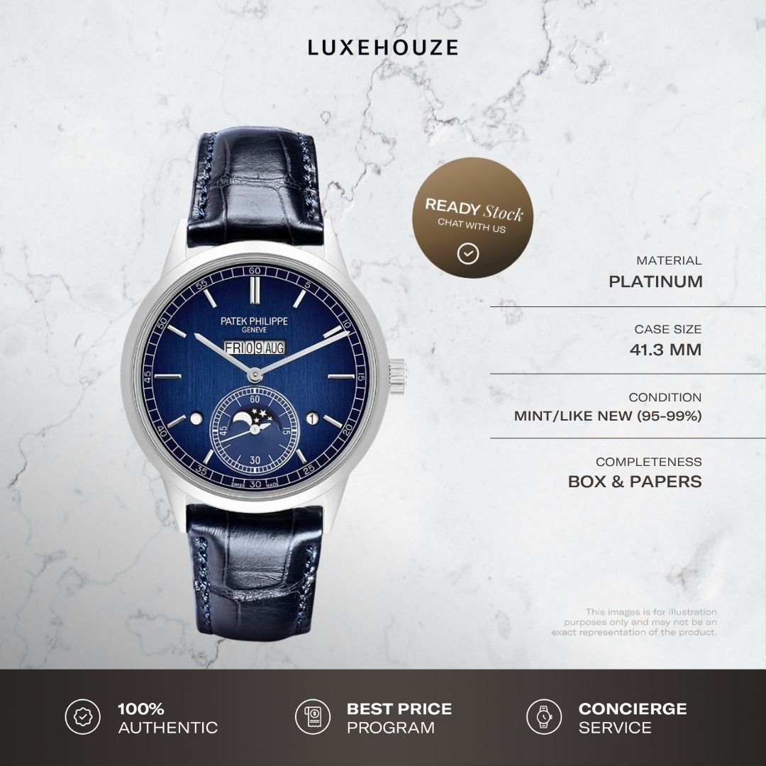 Mint 2025 Patek Philippe Grand Complications 5236P-001 Blue (Category: Watches) located in Singapore. Submitted by luxehouze (Listing ID 1432432598, Image 1). Description: READY FOR EXTRA DEALS? Join our Community for special offers and latest arrivals! //bit.ly/LHWatchesSG Luxehouze is your trusted marketplace to buy and sell luxury goods. Luxehouze SG Pte Ltd is a licensed luxury goods marketplace and regulated dealer. WHY US? 100% Authentic wi