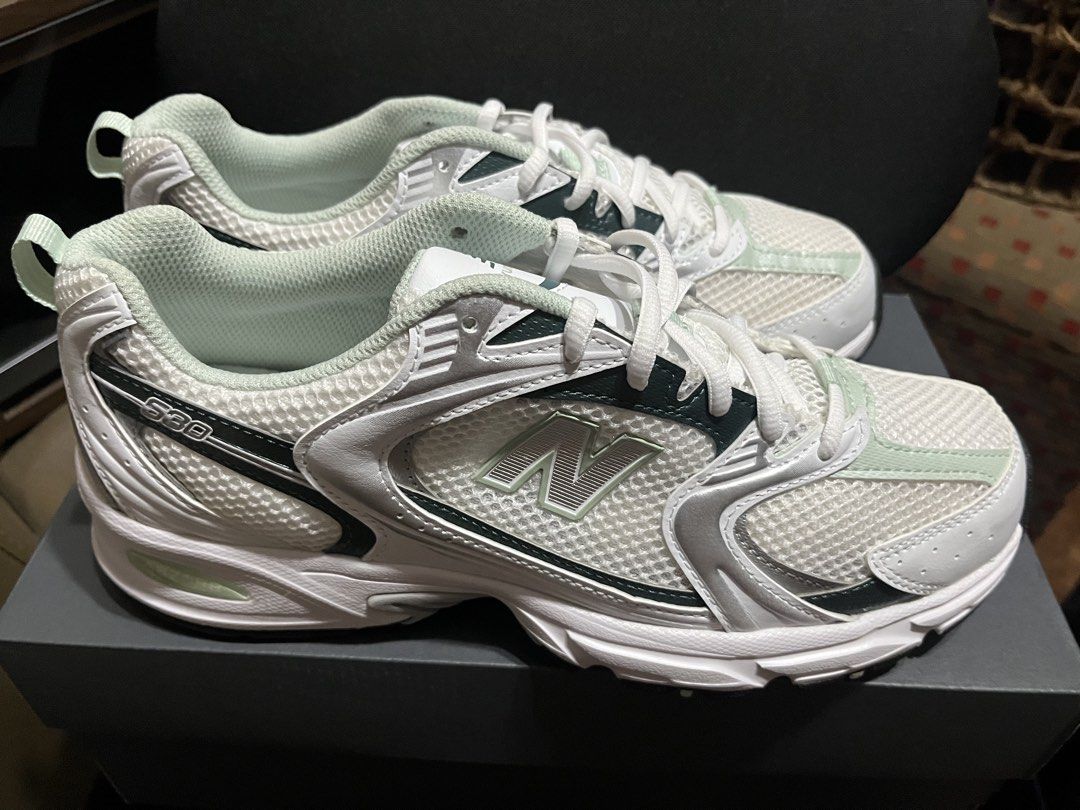 New Balance 530 Mint Green (Category: Sneakers) located in Pasig City. Submitted by ajvvv (Listing ID 1433367853, Image 3). Description: For sale or trade! New Balance 530 Mint Green Size 9 US Brand new and Authentic .