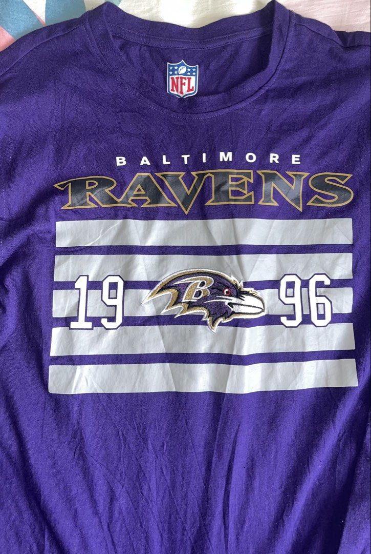NFL- Baltimore Ravens Long Sleeve Shirt (Category: Tshirts & Polo Shirts ) located in Pasig City. Submitted by detneedsmoney (Listing ID 1433220399, Image 2). Description: - Baltimore Ravens long sleeve shirt - Size: Medium on tag - Features the Baltimore Ravens logo.