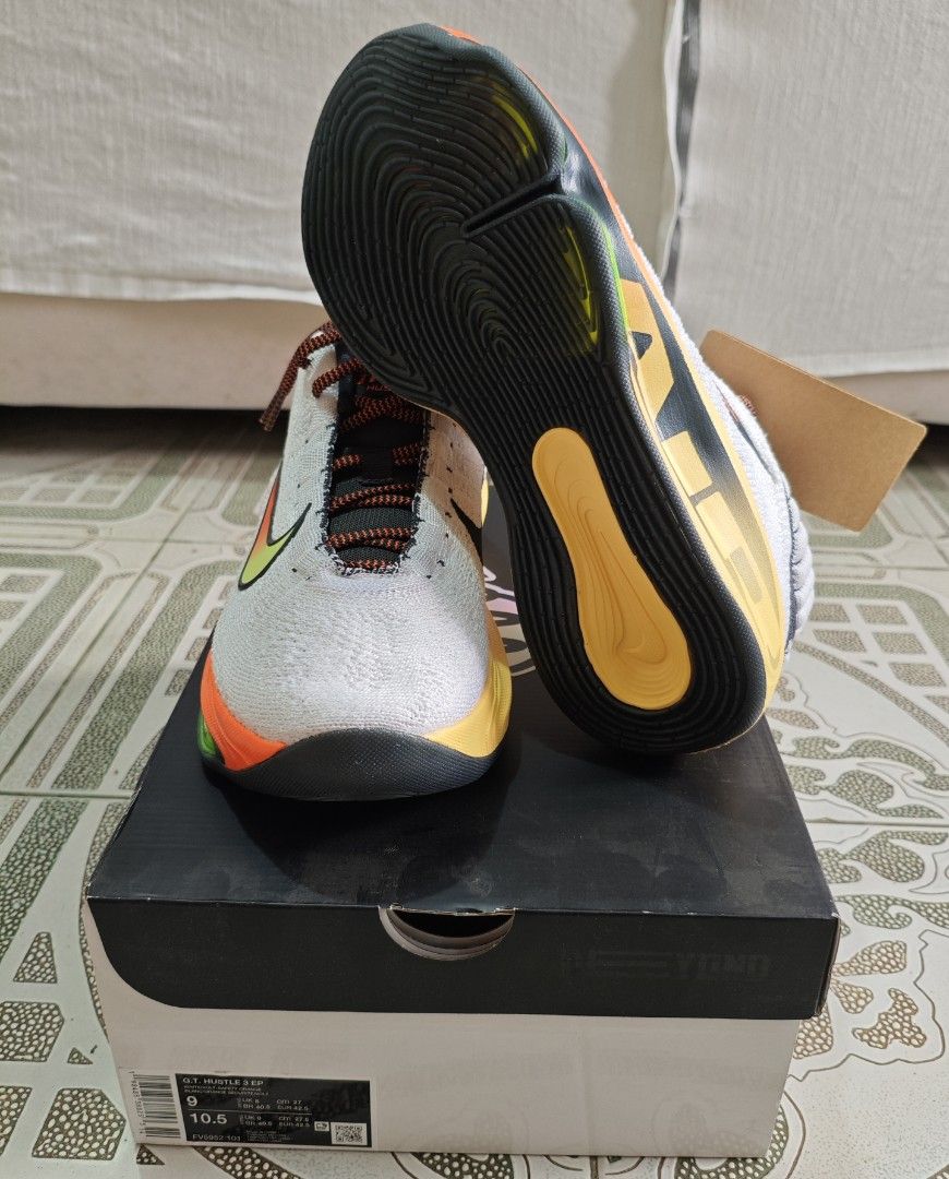 Nike GT Hustle 3 Big Air(Size 9) (Category: Sneakers) located in Baguio. Submitted by skwaterskalper (Listing ID 1433328517, Image 2). Description: Nike GT Hustle 3 Big Air(Size 9) *OG *NWT *Google Searchable +Shipping Fee Gcash Payment (0931 128 5121)Next Day Shipping Send full shipping details once settled(Name/Address/Contact #) FB@SkwaterSkalper/Vigee Patongay.