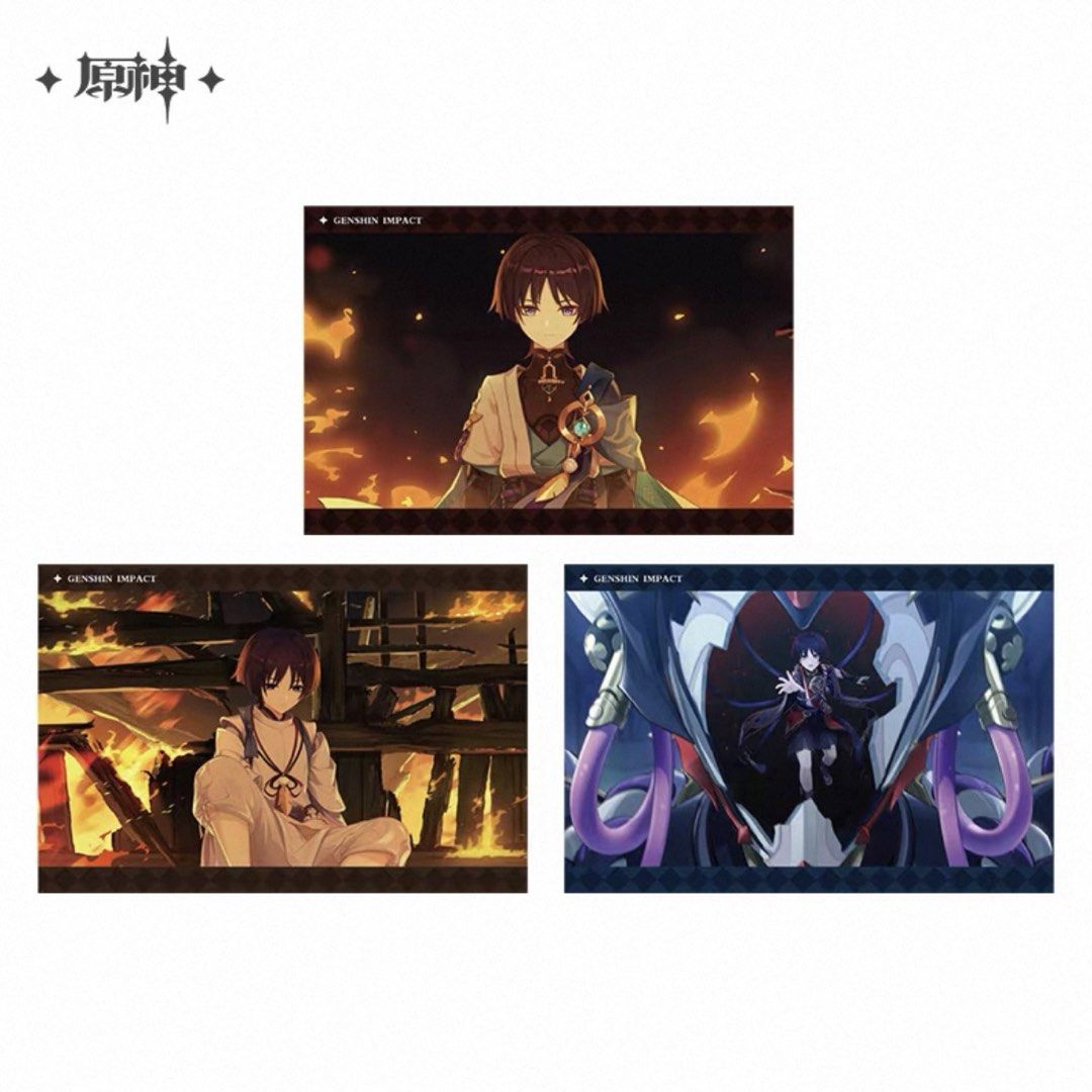 [OFFICIAL] Genshin Impact Scaramouche/Wanderer Character PV Postcards ...