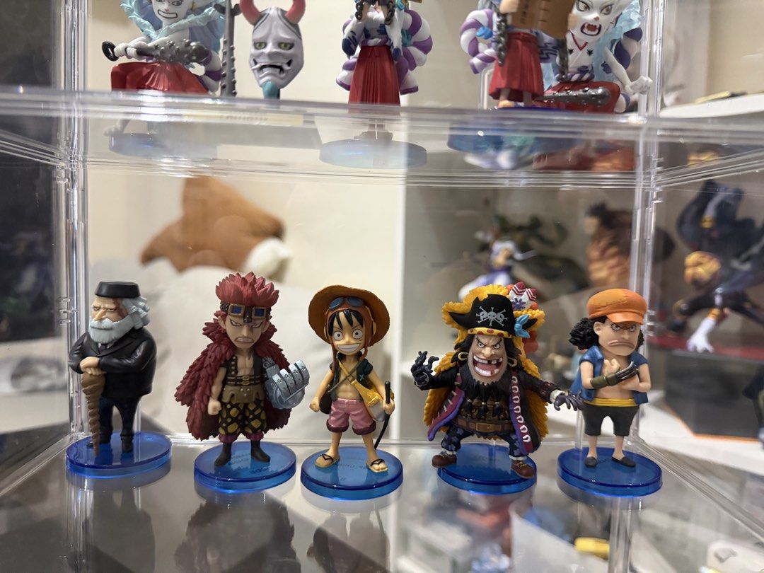 One Piece and Dragon Ball Z Figures (Category: Figurines & Statues) located in Quezon City. Submitted by struc101 (Listing ID 1433348401, Image 3). Description: WCF Yamato - 400 each (BiB), except yung may partner ni kaido WCF Yamato - 500 (Box with picture of kaido) Yamato Mask and Club - 200 (loose) If take all: Free na yung mask and club WCF Luffy - 450 WCF Eustass Kidd - 350 WCF Saturn - 400 WCF Blackbeard Kid - 250 WCF Blackbeard - 400 Gasha