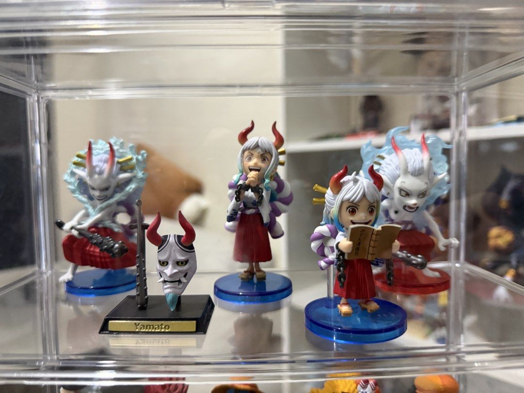 One Piece and Dragon Ball Z Figures (Category: Figurines & Statues) located in Quezon City. Submitted by struc101 (Listing ID 1433348401, Image 2). Description: WCF Yamato - 400 each (BiB), except yung may partner ni kaido WCF Yamato - 500 (Box with picture of kaido) Yamato Mask and Club - 200 (loose) If take all: Free na yung mask and club WCF Luffy - 450 WCF Eustass Kidd - 350 WCF Saturn - 400 WCF Blackbeard Kid - 250 WCF Blackbeard - 400 Gasha