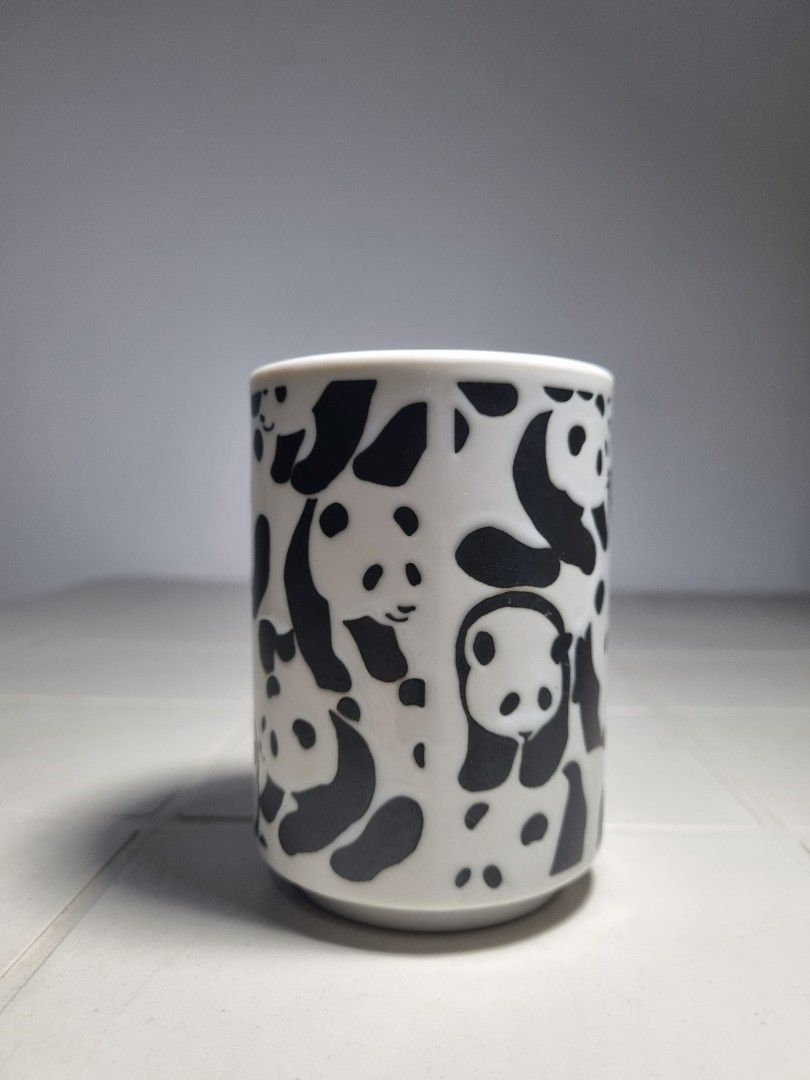 Panda Ceramic Cup (Category: Coffee & Tea Tableware) located in Quezon City. Submitted by declutter_bugg (Listing ID 1433346230, Image 1). Description: Please see photos for item's condition (with manufacturing stain defect on the inner).